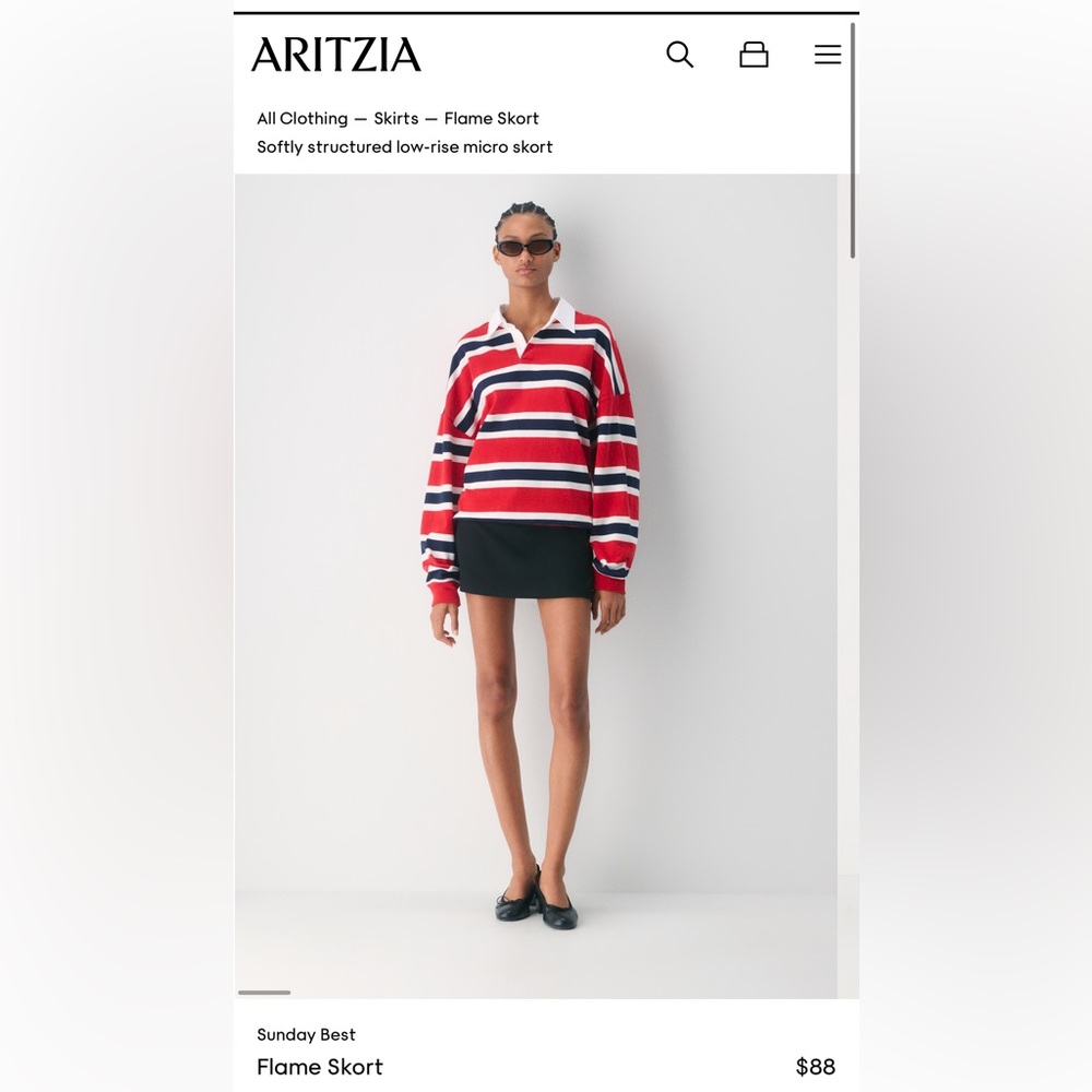 Sunday Best Flame Skort - Aritzia